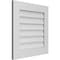 Ekena Millwork Vertical Surface Mount PVC Gable Vent: Non-Functional, w/ 3-1/2"W x 1"P Standard Frame, 24"W x 24"H GVPVE24X2401SN - alternate 2